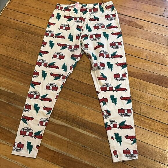 No Boundaries Junior’s White Christmas Pickup Truck Leggings Size L (11/13) - Picture 1 of 4